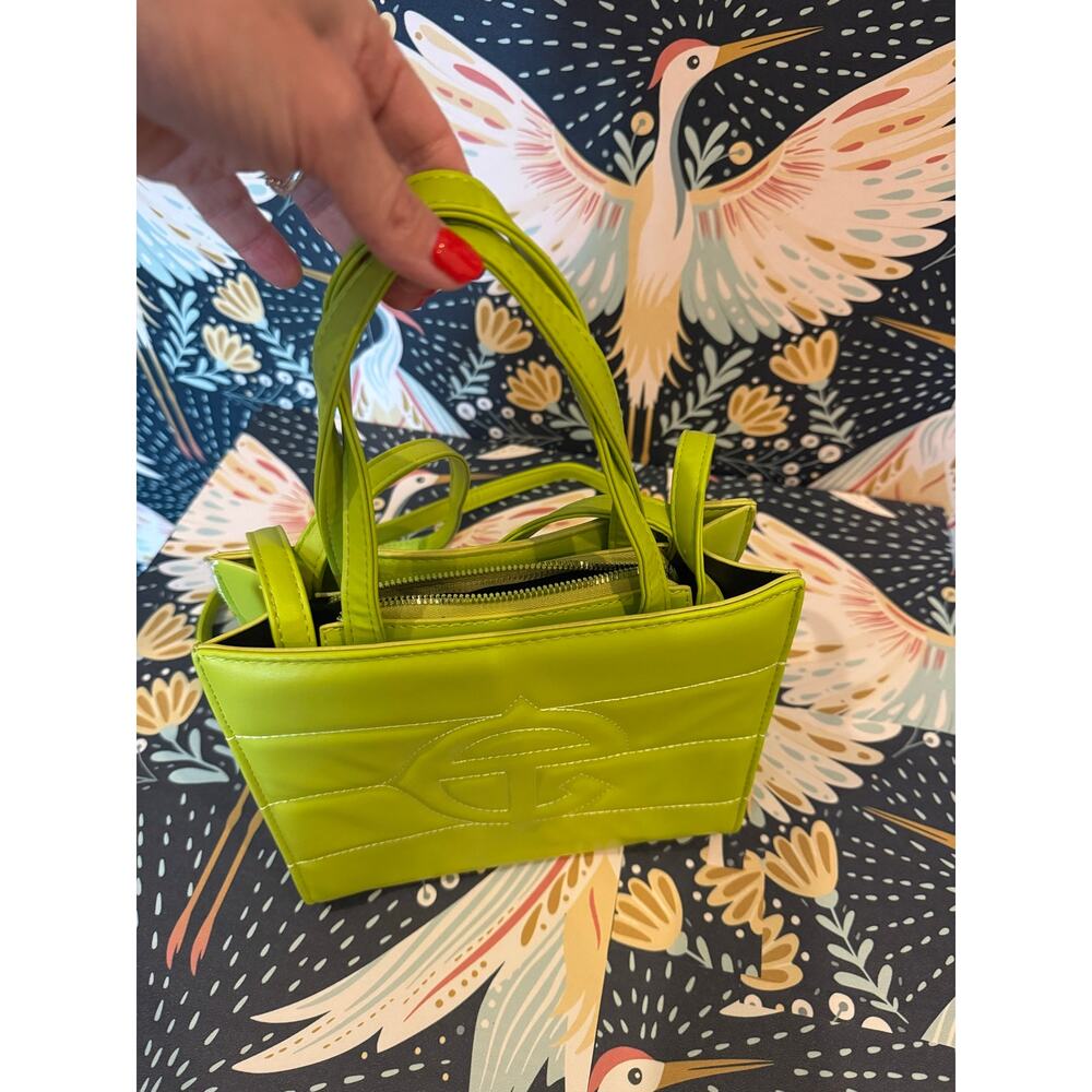 Telfar highlighter yellow bag. Small size - Picture 6 of 9